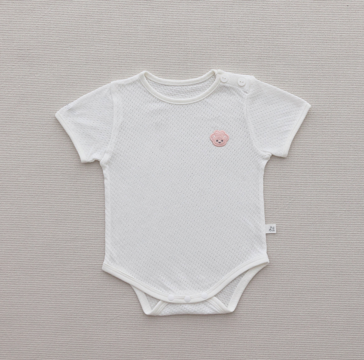 韓國製新生兒夏天透氣包屁衣 Newborn Mesh Bodysuit (0-6mo.)￼(不含螢光劑)