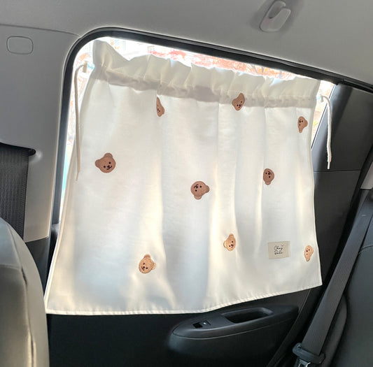 熊熊兔兔遮光太陽簾 Chezbebe Embroidery Sun Blind