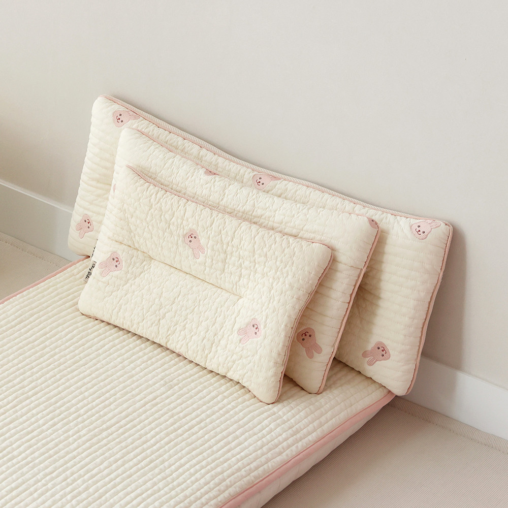 熊熊兔兔純棉透氣枕頭(大/中碼)￼Baby Reversible Pillow (M/L)