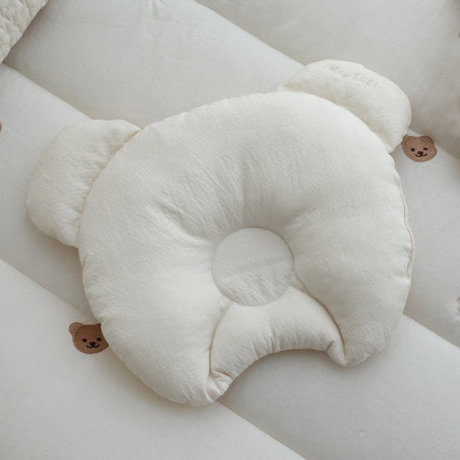 熊熊純棉透氣枕頭 Bear Baby Flat Pillow