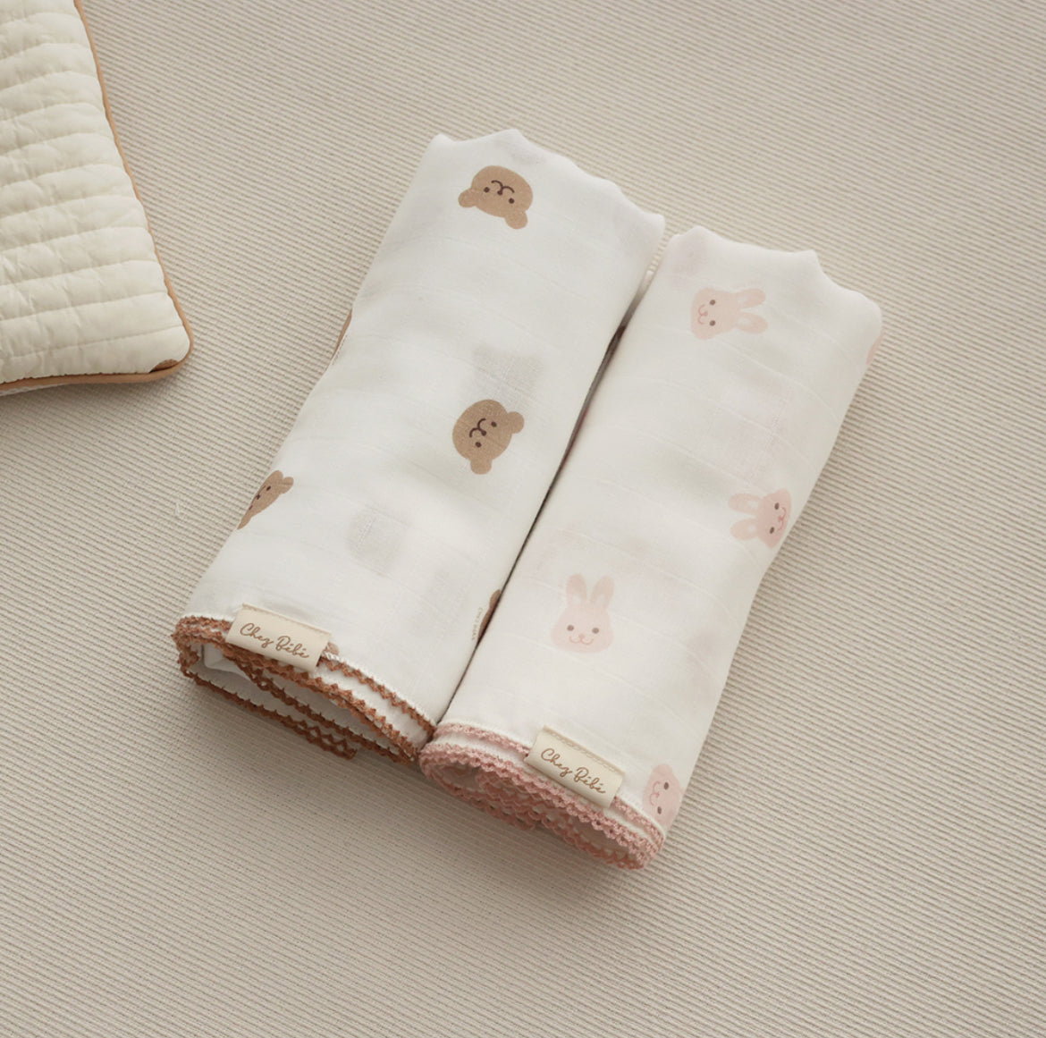 兔兔二重紗被￼Chezbbit Double Gauze Blanket - 140x90cm