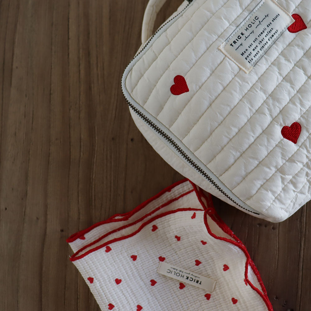 日本心心二重紗柔軟紗巾套裝 Heart 2-layers Gauze Handkerchief Set