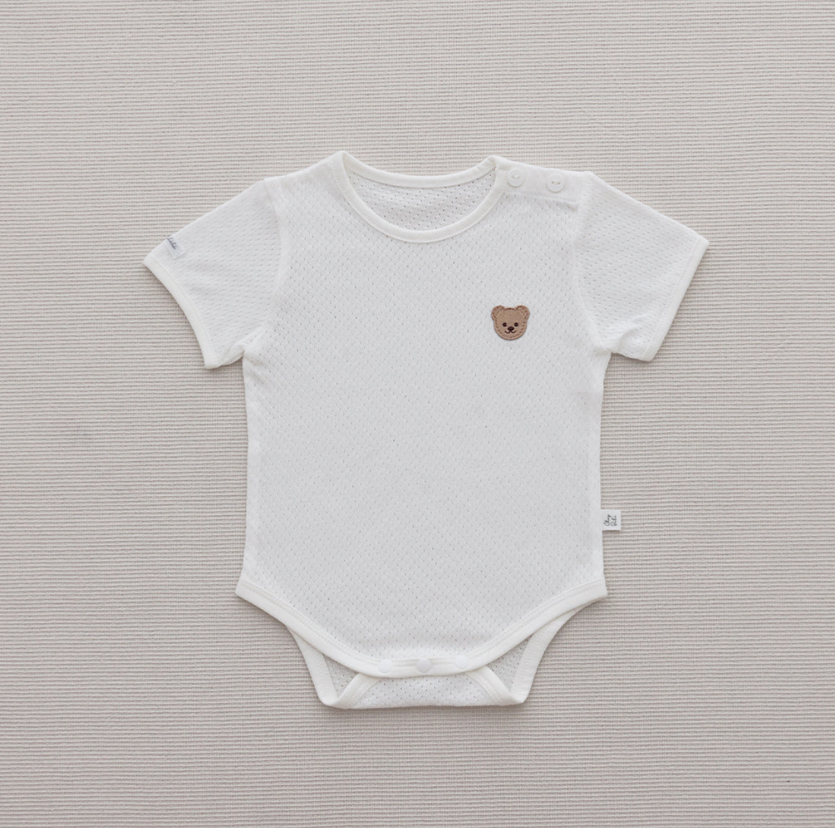 韓國製新生兒夏天透氣包屁衣 Newborn Mesh Bodysuit (0-6mo.)￼(不含螢光劑)