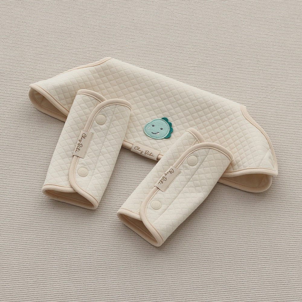 有機棉嬰兒孭帶咬咬圍巾套裝 ♡ Organic Baby Teething Pads Bib Set