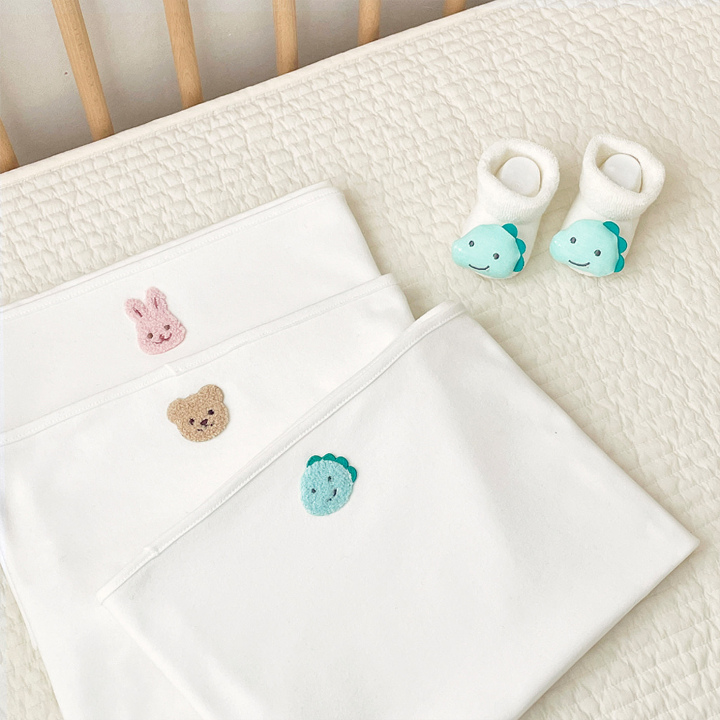 韓國製初生嬰兒包被 Newborn Blanket (不含螢光劑)