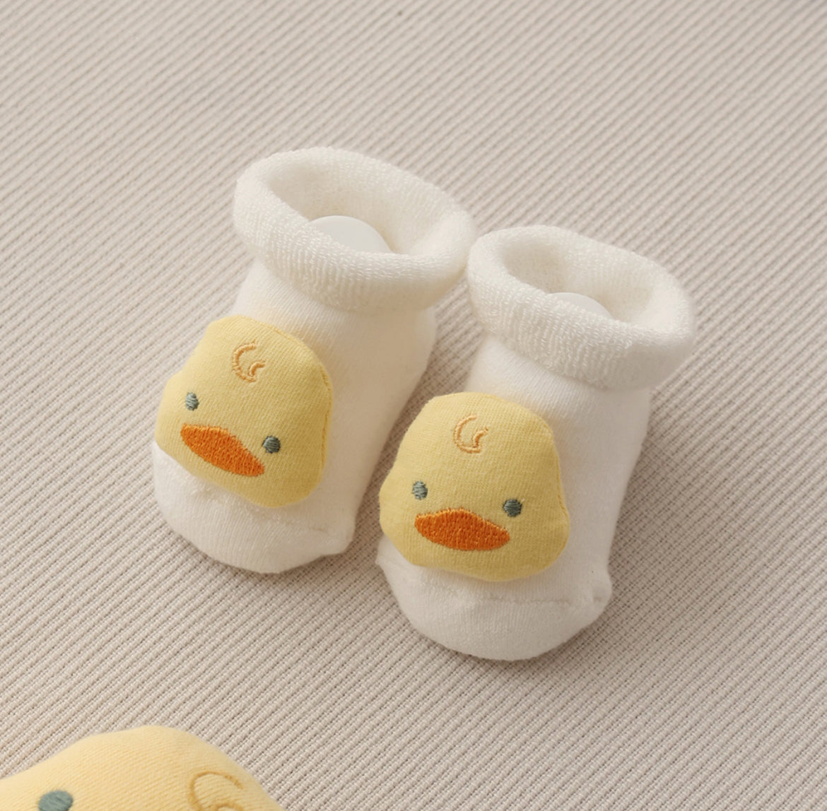 初生寶寶公仔襪禮盒裝 Newborn baby socks giftbox