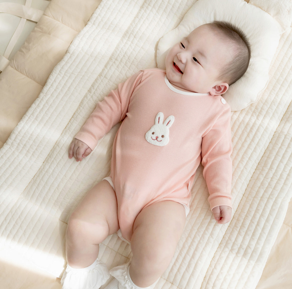 韓國製柔軟嬰兒連身衣包屁衣 Long sleeve Soft Baby Bodysuit