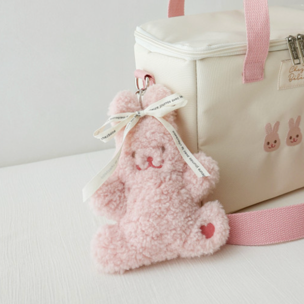 Chezbebe Teddy Bunny Keyring 韓國製毛公仔鎖匙扣