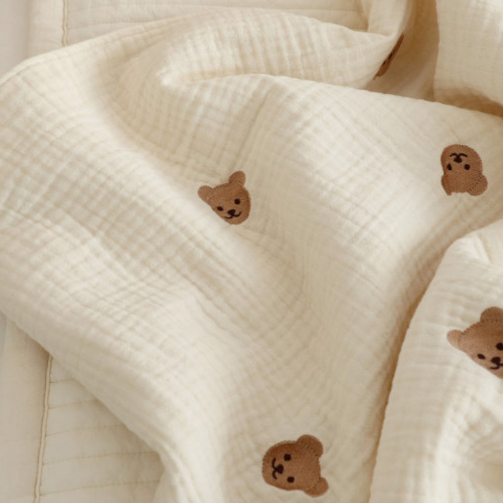 韓國熊熊六重紗被 Bear 6-layers Gauze Blanket