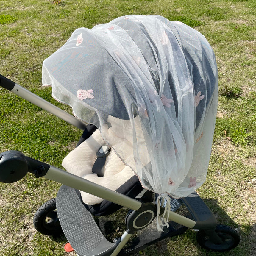 Rabbit Stroller Cover 兔兔嬰兒車蚊網